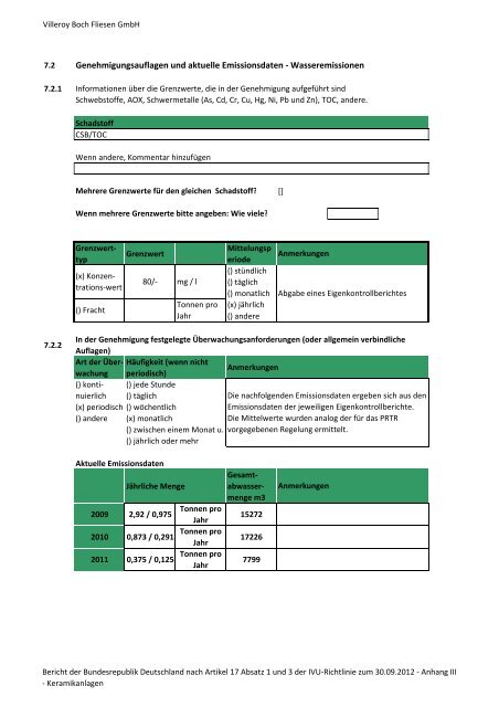 Bericht 2009 – 2011 PDF / 4,60 MB - Beste verfügbare Techniken ...