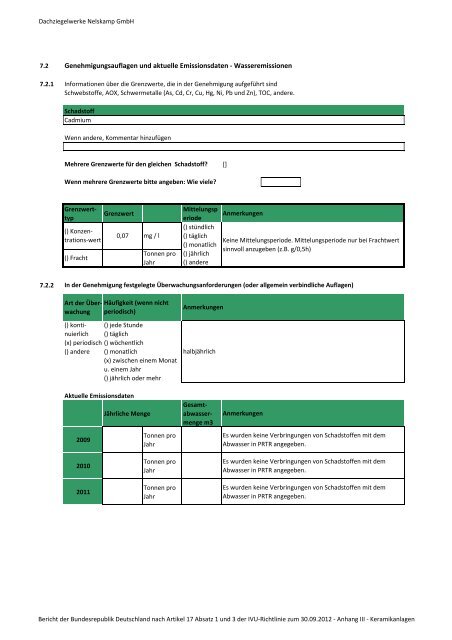 Bericht 2009 – 2011 PDF / 4,60 MB - Beste verfügbare Techniken ...