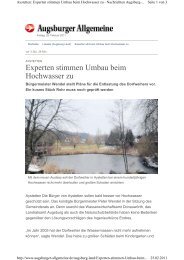 Experten stimmen Umbau beim Hochwasser zu - Aystetten