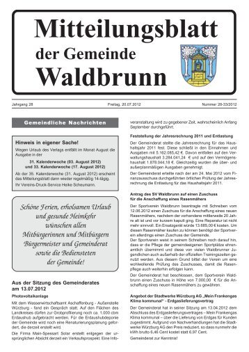 Vereins-Druck-Service Heike Scheumann - Gemeinde Waldbrunn in ...