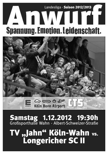 ANWURF - 1. Dezember 2012 - Spiel gegen Longericher SC II