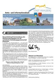 Mitteilungsblatt - Stadt Mahlberg