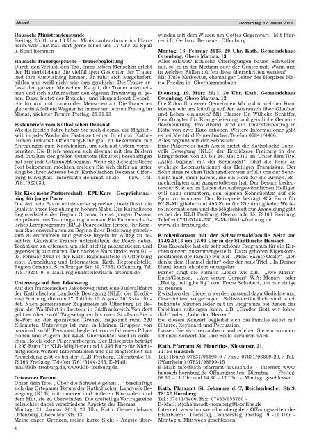 Mitteilungsblatt 17.01.2013 - Hausach