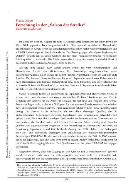 Südosteuropäische Hefte