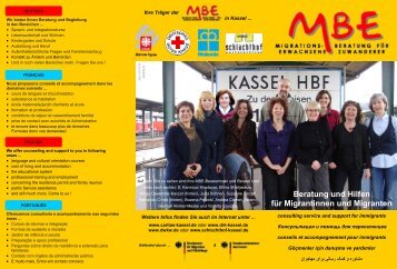 [MBE] von Caritas, DRK und Diakonie in Stadt und Landkreis Kassel