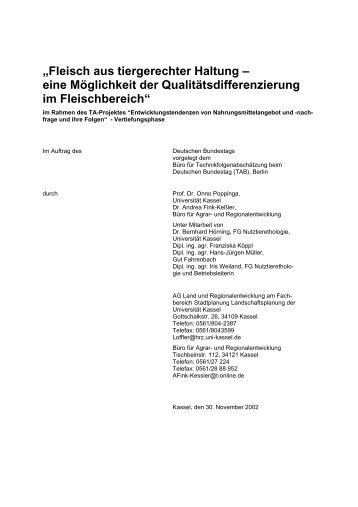 „Fleisch aus tiergerechter Haltung – - Die Landforscher