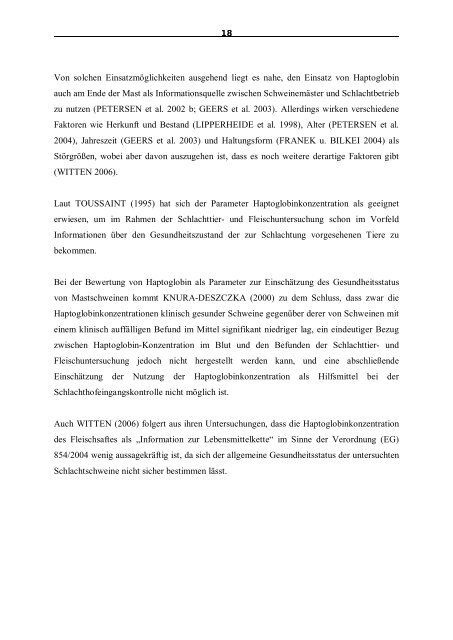 Epidemiologische Untersuchungen - Stiftung Tierärztliche ...