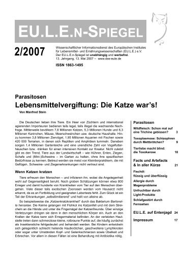 eu.len-spiegel 2/2007 - Europäisches Institut für Lebensmittel