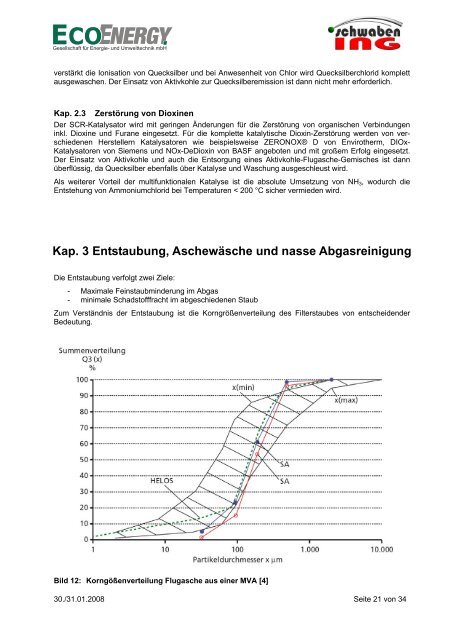 HOK- und reststofffreie Abgasreinigung im Jahr 2013 - EcoEnergy ...