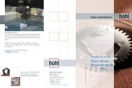 Flyer: Wasserstrahlschneiden - Gebrüder Hohl GmbH