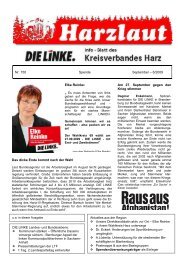Elke Reinke - DIE LINKE. Harz