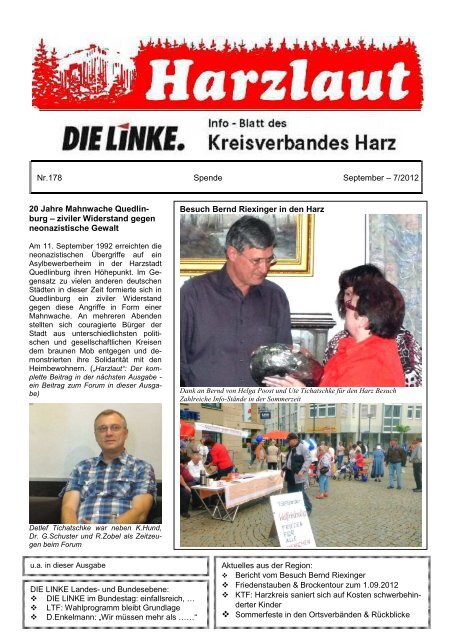 Landtag Wahlkreis Halberstadt - DIE LINKE. Harz