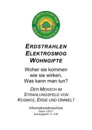 ERDSTRAHLEN ELEKTROSMOG WOHNGIFTE ... - Dieter Kugler