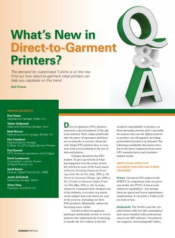 What's New in Direct-to-Garment Printing? - AnaJet
