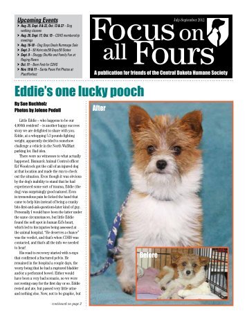 Eddie's one lucky pooch - Central Dakota Humane Society