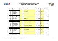 2. Stederdorfer Sommerbiathlon 2009 Ergebnisse Kinder