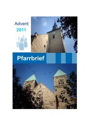 Pfarrbrief - Advent 2011 - St. Brigida