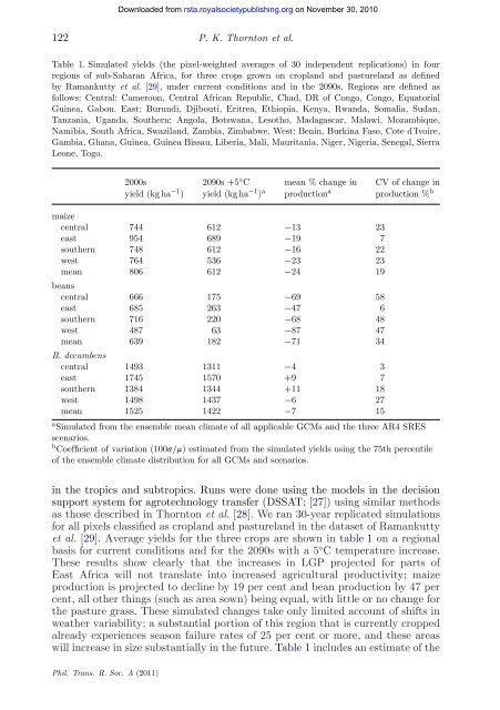 Four degrees and beyond: the potential for a global ... - Amper