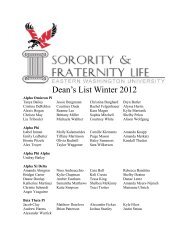 Dean's List Winter 2012 - EWU Access Home