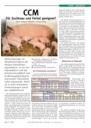 CCM - Für Zuchtsau und Ferkel geeignet? - Tierklinik St. Veit