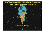 The Reasons Why Climate is Changing and Consequences to Africa