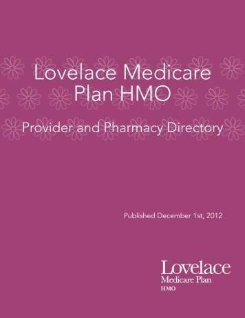 Provider Directory - Lovelace Medicare Advantage Plan