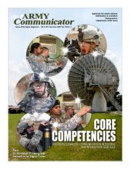 Spring 07 online - United States Army Signal Center of Excellence ...