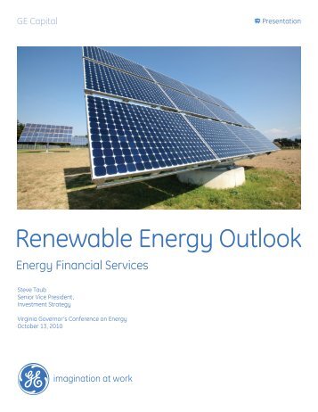 Renewable Energy Outlook - GE Capital