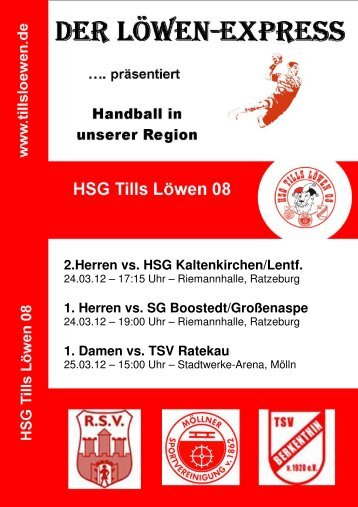 e - Willkommen auf den Seiten der HSG Tills Löwen 08!