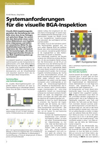 Systemanforderungen für die visuelle BGA ... - Neue Verpackung