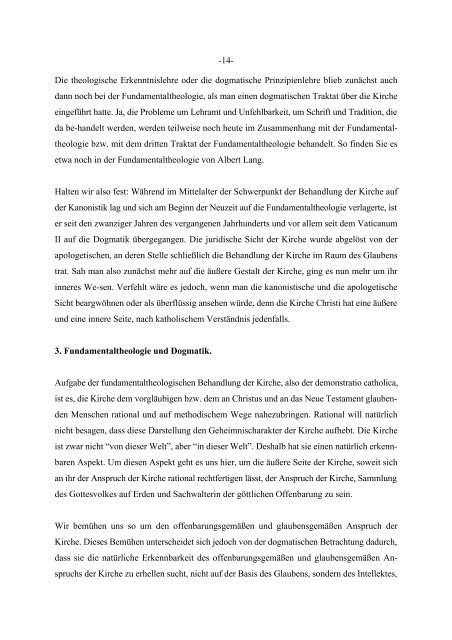 demonstratio catholica traktat iii - von Prof. Dr. Joseph Schumacher