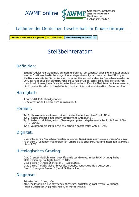 Awmf Germany Awmf Leitlinienstufe – Stufe-3-Leitlinie Brustkrebs-Früherkennung in ...