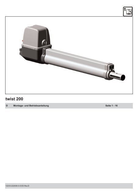 twist 200 mit 40685 MHz-Funk (pdf, 1 - SOMMER Antriebs