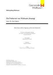 Die Freiherren von Wolhusen (Auszug) - Gemeinde Wolhusen