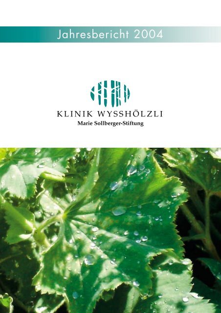 Jahresbericht 2004 - Klinik Wysshölzli