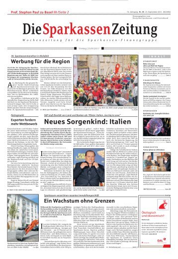 als PDF downloaden - Sparkassenzeitung