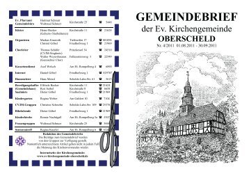 Gembrief 04-2011 - Evangelische Kirchengemeinde Oberscheld