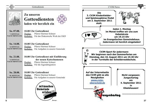 Gembrief 04-2011 - Evangelische Kirchengemeinde Oberscheld