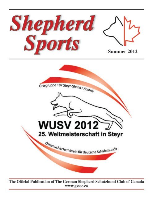 Summer 2012 - The German Shepherd Schutzhund Club of Canada