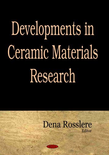 Developments in Ceramic Materials Research