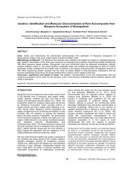 Isolation, Identification and Molecular Characterization of Rare - USM