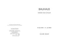 BAUHAUS - Galerie Rieder