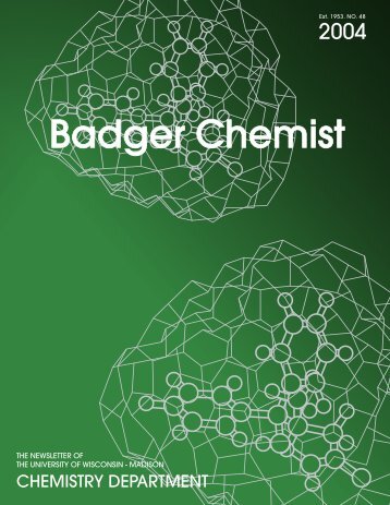 Badger Chemist - Department of Chemistry - University of Wisconsin ...