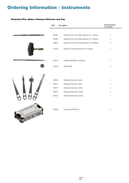 Reduction Instruments Brochure - Stryker