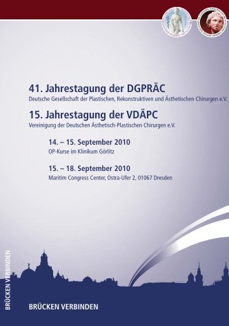 41. Jahrestagung der DGPRÄC 15. Jahrestagung der VDÄPC