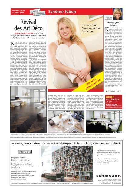 Revival des Art Déco - Haller Tagblatt