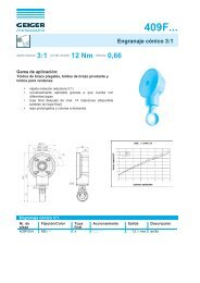 Para mÃ¡s informaciÃ³n - Geiger Antriebstechnik