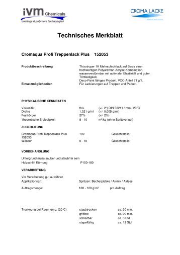 Technisches Merkblatt - Heinz Geiger GmbH