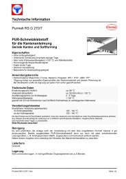 Technische Information Purmelt RS G 270/7 PUR-Schmelzklebstoff ...