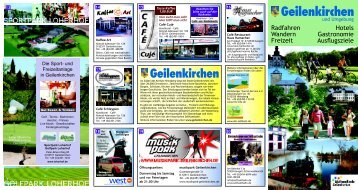 Freizeitkarte des Aktionskreises mit Radfahrkarte - Stadt Geilenkirchen